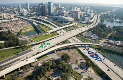 Aerial Picture of Downtown Orlando